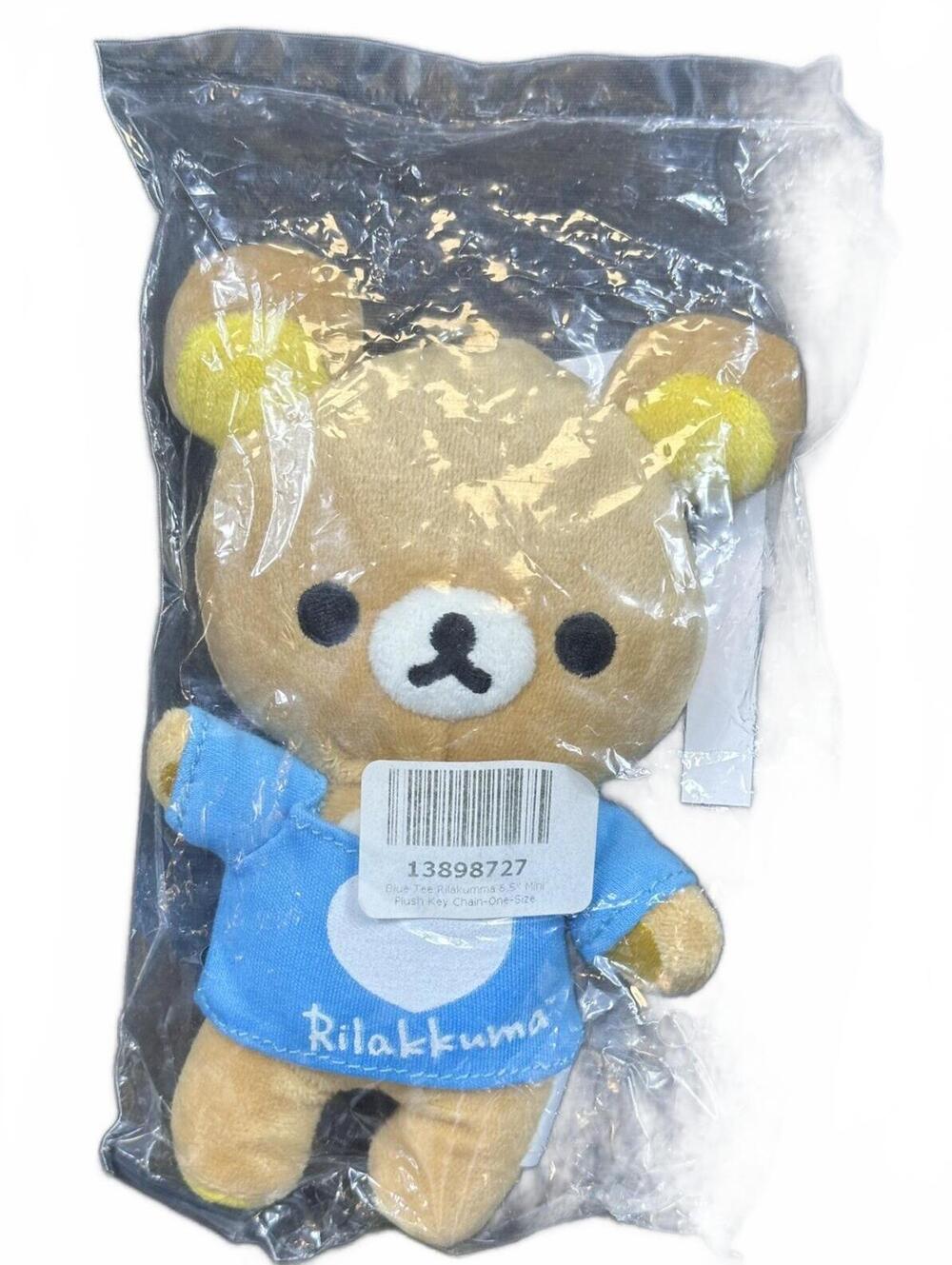 new Rilakkuma 2013 Rare San-X Keychain Brand New  Blue Shirt